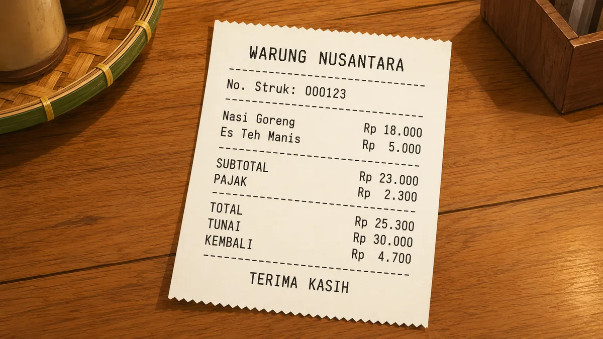 Aplikasi Struk Kasir: Cara Membuat Struk dan Nota yang Rapi