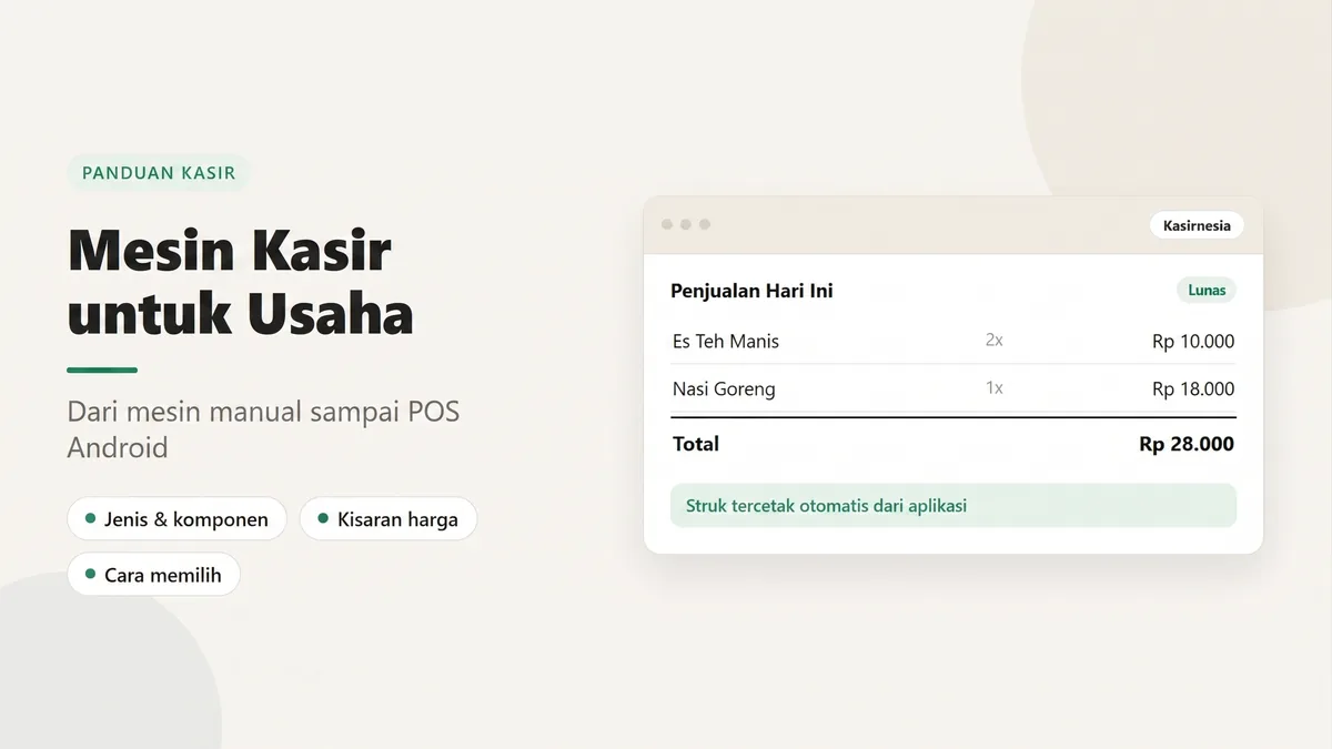 Mesin Kasir: Panduan Lengkap untuk Pemilik Usaha